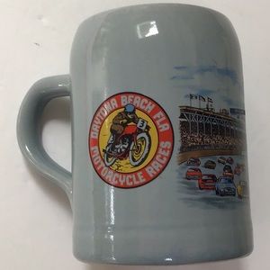 Daytona Beach Florida Speedway Motorcycle Races Collectible Beer Stein Mug